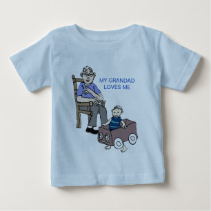 Camiseta Para Bebê Avô me ama