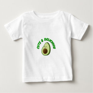 Camiseta Para Bebê Avocado Bonito E Delicioso