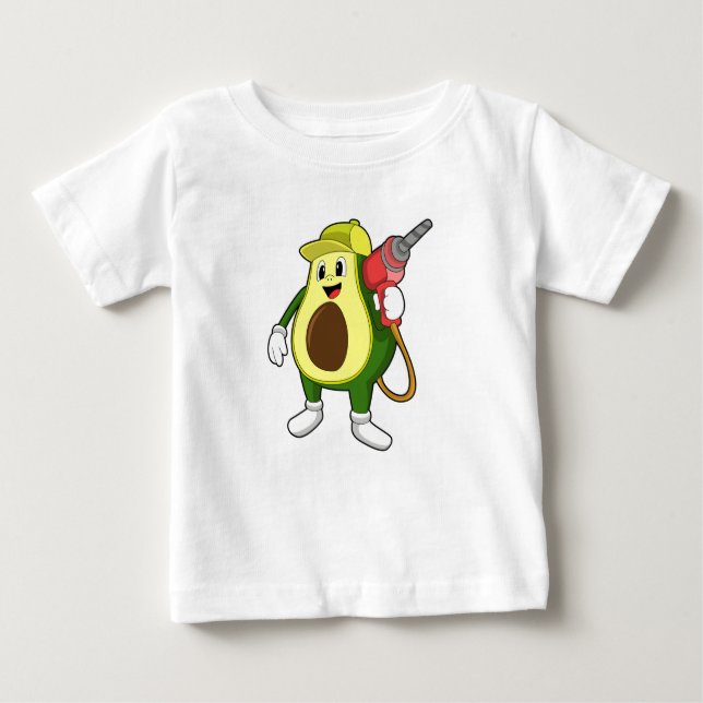 Camiseta Para Bebê Avocado como artesão com Drill (Frente)