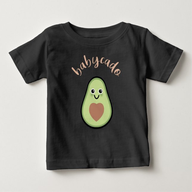 Camiseta Para Bebê Avocado mit Herz Babycado für ein Baby (Frente)
