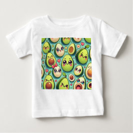 Camiseta Para Bebê Avocados Adoráveis