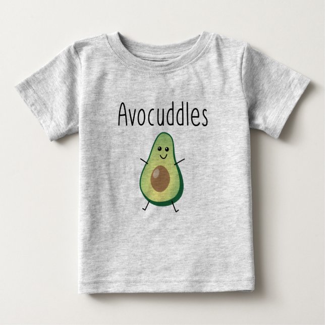 Camiseta Para Bebê Avocudles Bebê de bico (Frente)