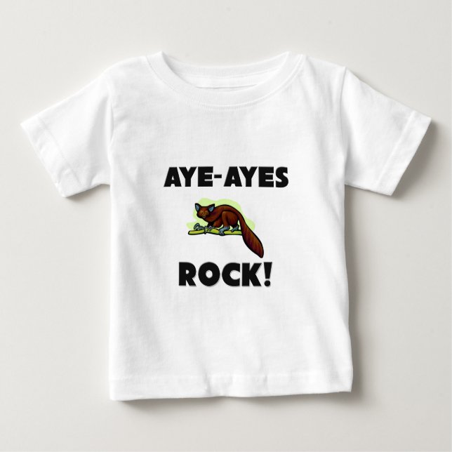 Camiseta Para Bebê Aye-Ayes rocha (Frente)