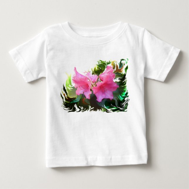Camiseta Para Bebê Azálea (Frente)