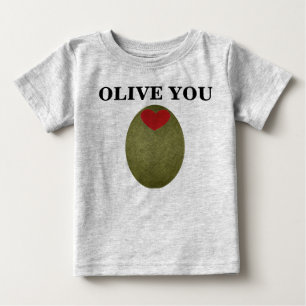 Camiseta Para Bebê Azeitona você Creeper do bebê