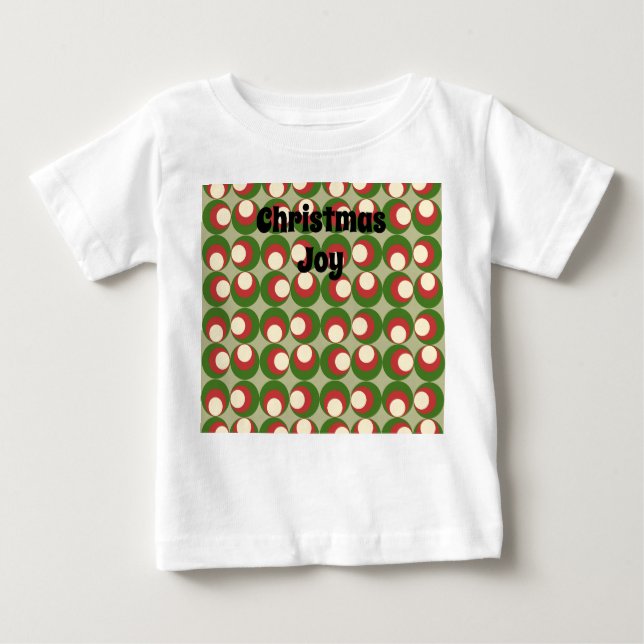 Camiseta Para Bebê Azeitonas de Natal (Frente)
