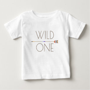 Camiseta Para Bebê Aztec Wild One   Primeiro Aniversário
