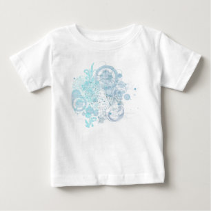 Camiseta Para Bebê Azul