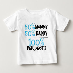 Camiseta Para Bebê Azul 100 Porcento Perfeito