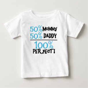 Camiseta Para Bebê Azul 100 Porcento Perfeito