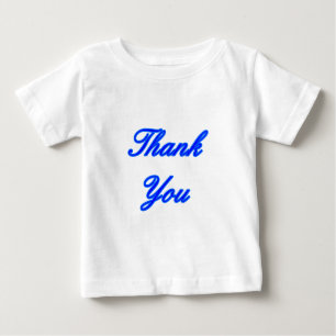 Camiseta Para Bebê Azul Azul, Obrigado Design O MUSEUM Zazzle Gifts