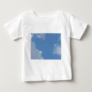 Camiseta Para Bebê Azul céu