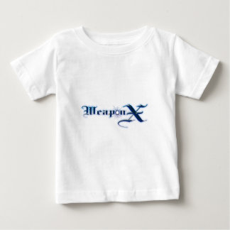 Camiseta Para Bebê Azul da arma X