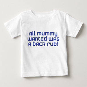 Camiseta Para Bebê azul da mamã