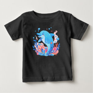 Camiseta Para Bebê Azul-delicioso biquíni-macacão