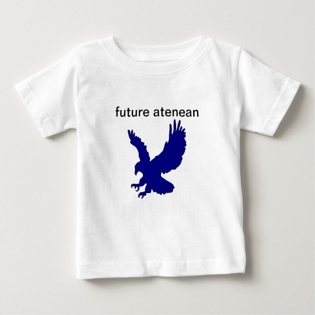 Camiseta Para Bebê Azul Eagle de Ateneo (Frente)