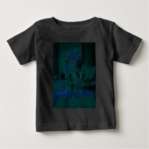 Camiseta Para Bebê Azul francês Coma Plantar Cores de Flor para Todos