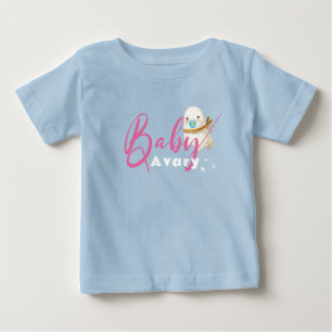 Camiseta Para Bebê Azul, Ghost Pacifier Boo