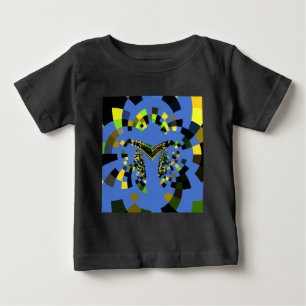 Camiseta Para Bebê Azul M