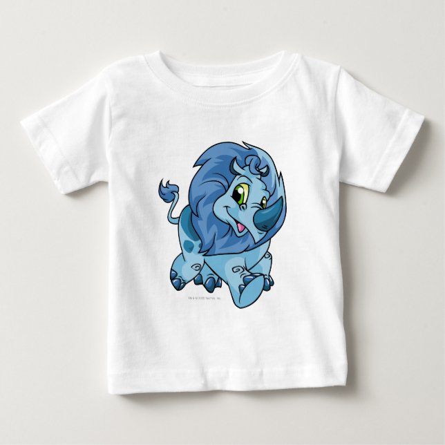 Camiseta Para Bebê Azul Tonu (Frente)