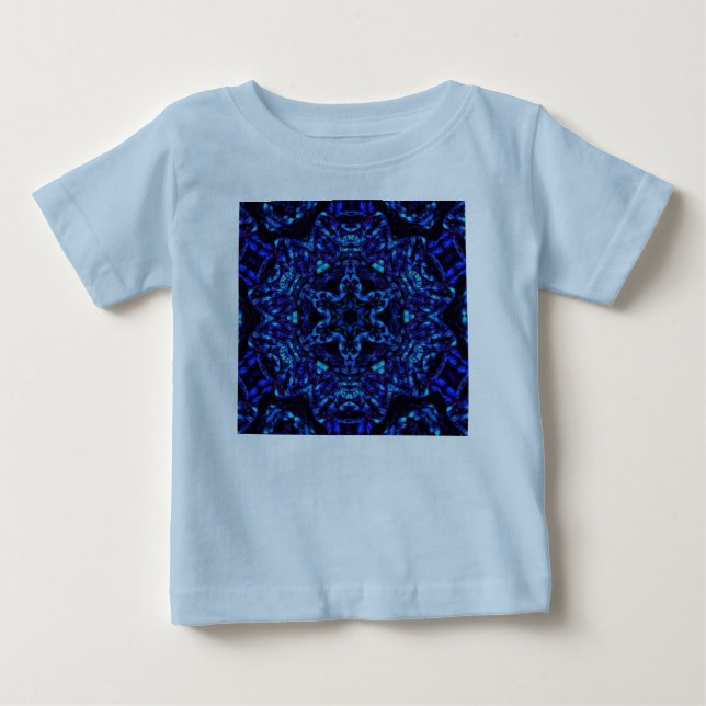 Camiseta Para Bebê Azulada (Frente)