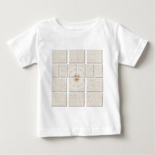 Camiseta Para Bebê Azulejos de canvas Floral de Parede Hakuna Matata