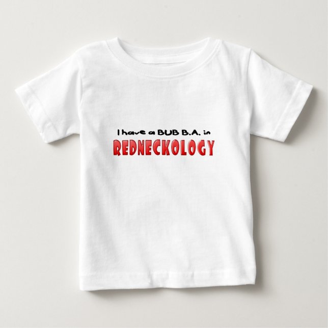 Camiseta Para Bebê B.A. de Redneckology Bubba (Frente)