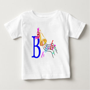 Camiseta Para Bebê B - Coleção Monograma