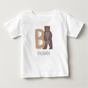 Camiseta Para Bebê B para Urso