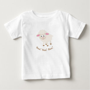 Camiseta Para Bebê  Baa! Baa! Baa!Corneta