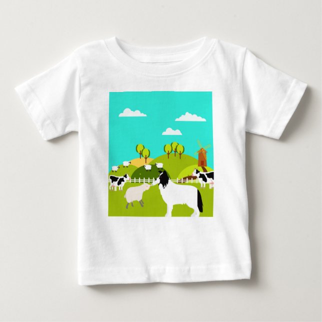 Camiseta Para Bebê babá (Frente)