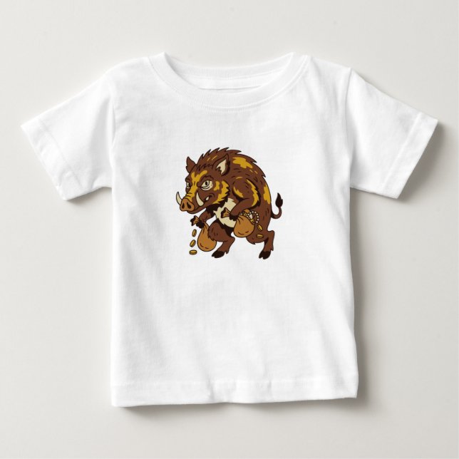 Camiseta Para Bebê Babi Ngepet (Frente)