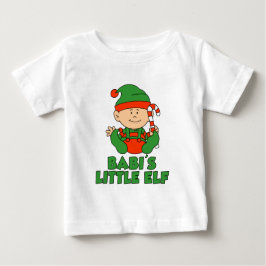 Camiseta Para Bebê Babi's Little Elf