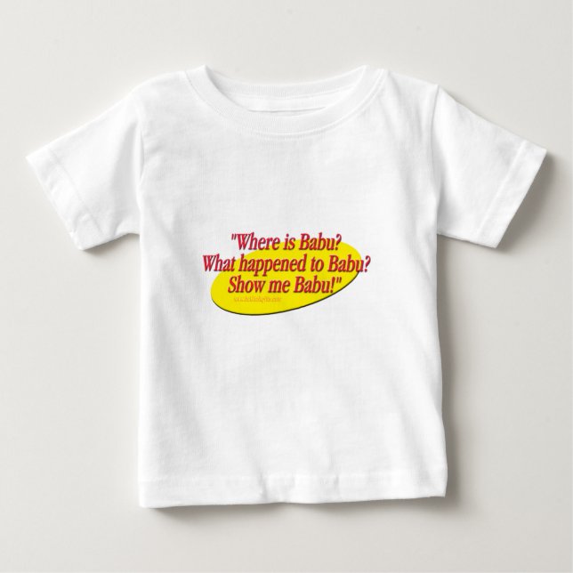 Camiseta Para Bebê Babu! … (Frente)