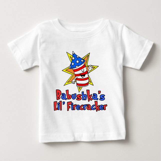 Camiseta Para Bebê Babushka é o pequeno pirata (Frente)