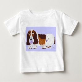 Camiseta Para Bebê Baby Basset Hound T-Shirt
