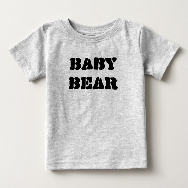 Camiseta Para Bebê Baby Bear Romper (Frente)