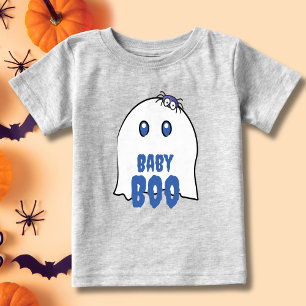 Camiseta Para Bebê Baby Boo Halloween Adorável Menino Fantasma Famíli