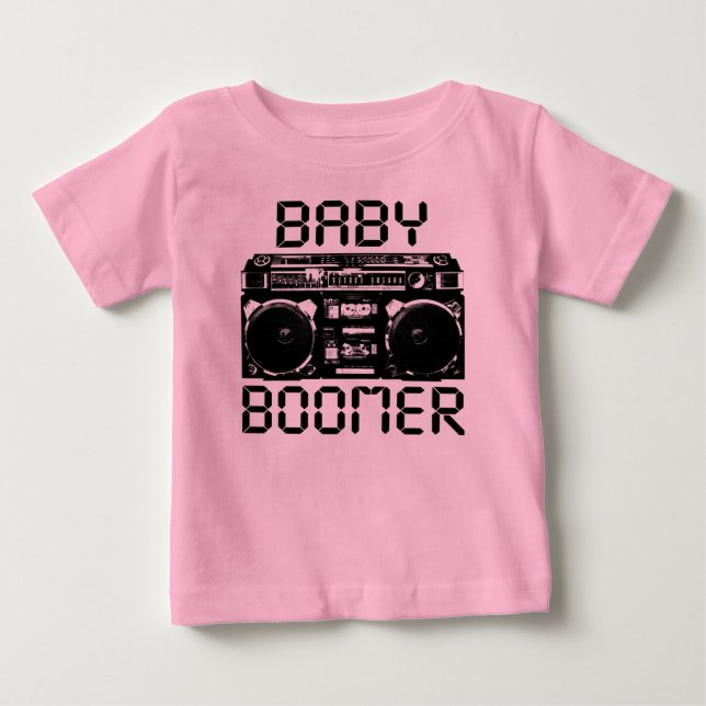 Camiseta Para Bebê Baby Boomer (Frente)