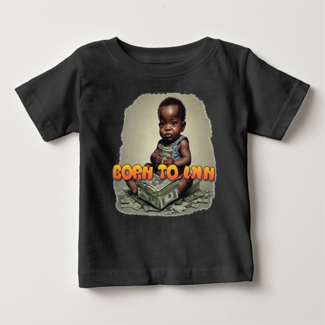 Camiseta Para Bebê Baby Boss Nascer To Win (Frente)