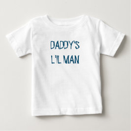 Camiseta Para Bebê Baby Boy "PAI L'IL MAN" Cotton Bodyfato