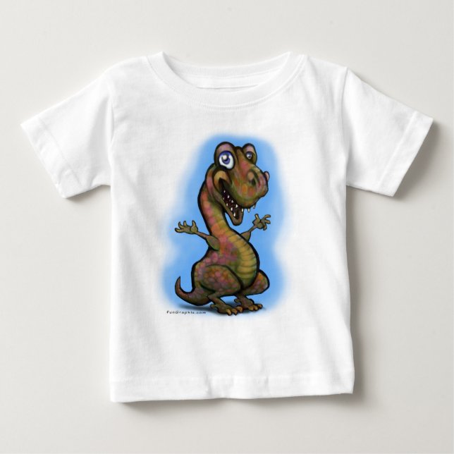 Camiseta Para Bebê Baby Boy T-Rex (Frente)