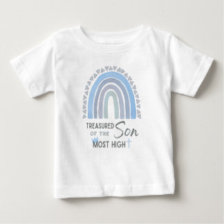 Camiseta Para Bebê Baby Boy tesurou filho do Deus mais alto