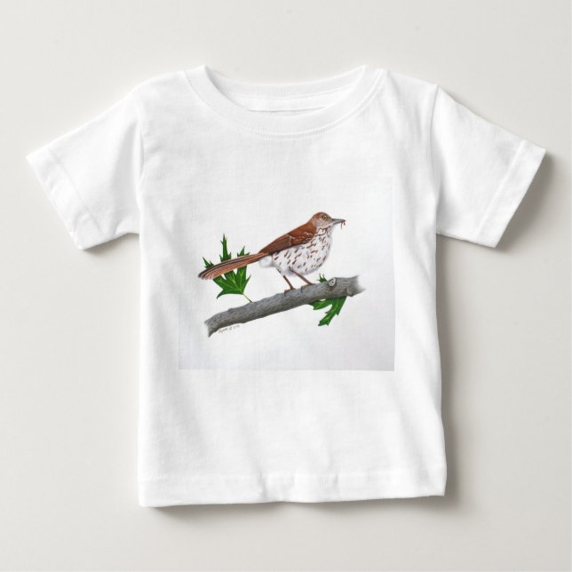 Camiseta Para Bebê Baby Brown Thrasher T-Shirt (Frente)