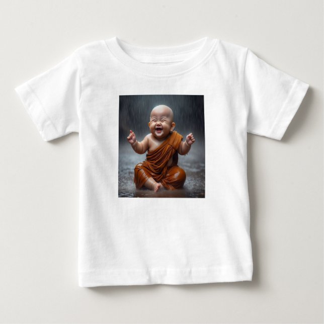 Camiseta Para Bebê Baby Buddha (Frente)