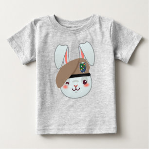 Camiseta Para Bebê Baby Bunny Ranger
