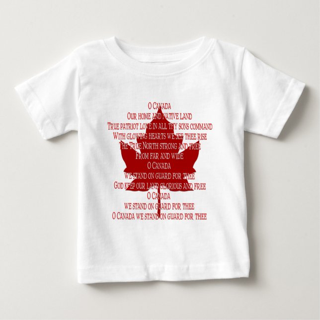 Camiseta Para Bebê Baby Canada Anhim T-shirt Souvenir Canada Tee (Frente)