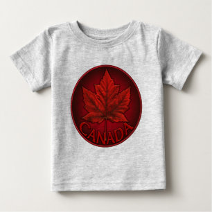 Camiseta Para Bebê Baby Canada Souvenir Creeper Organic Canada Shirt