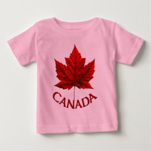 Camiseta Para Bebê Baby Canada Souvenir Creeper Organic Canada Shirt