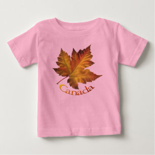 Camiseta Para Bebê Baby Canada Souvenir Creeper Organic Canada Shirt